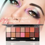 An open MTDXILTAI All-in-One 58-piece Black Makeup Kit showcasing eyeshadow palettes, lip glosses, brushes, and foundation.